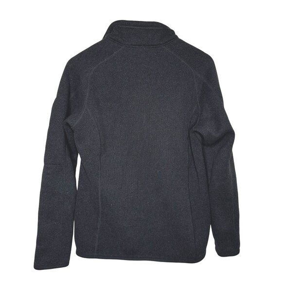 PATAGONIA Better Sweater Active 1/4 Zip Fleece Pullover Men L Black Sleeve Pocke - Picture 2 of 7